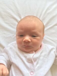 passport photo for a newborn baby